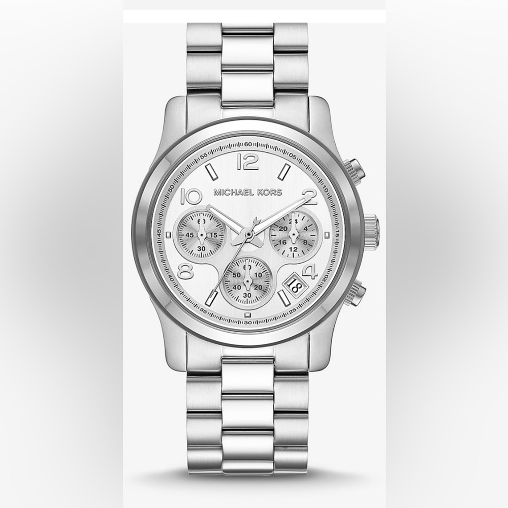 Michael Kors Women’s Watch Runway Silver Tone